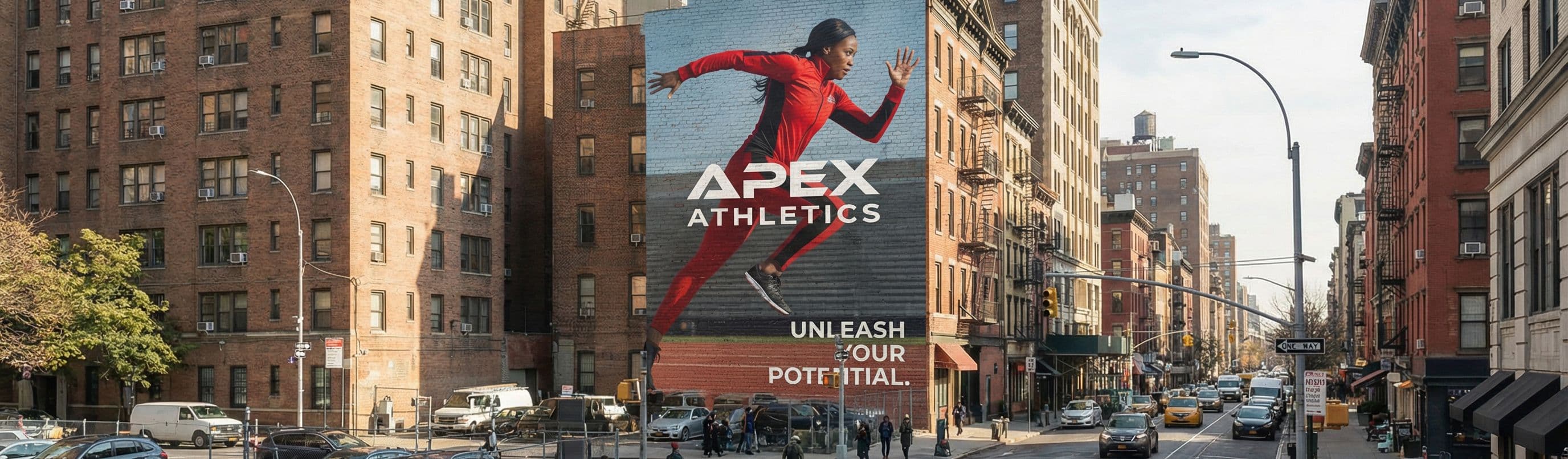 Mural Advertising portrait wallscape